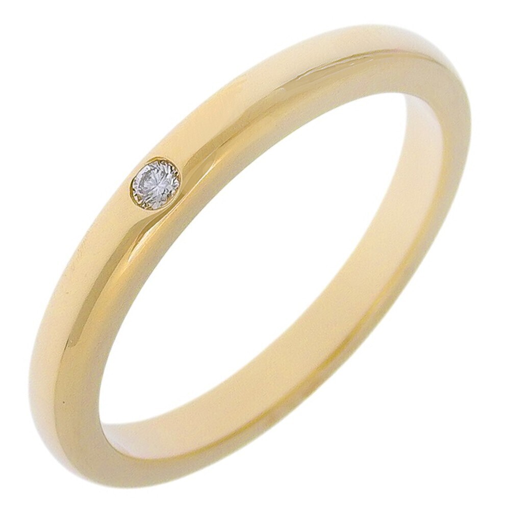 Tiffany & Co. Elsa Peretti 1 Diamond Stacking Band yellow gold with diamond